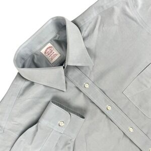 Brooks‎ Brothers Shirt Mens 16.5 Blue Madison Fit Long Sleeve Button Down EUC